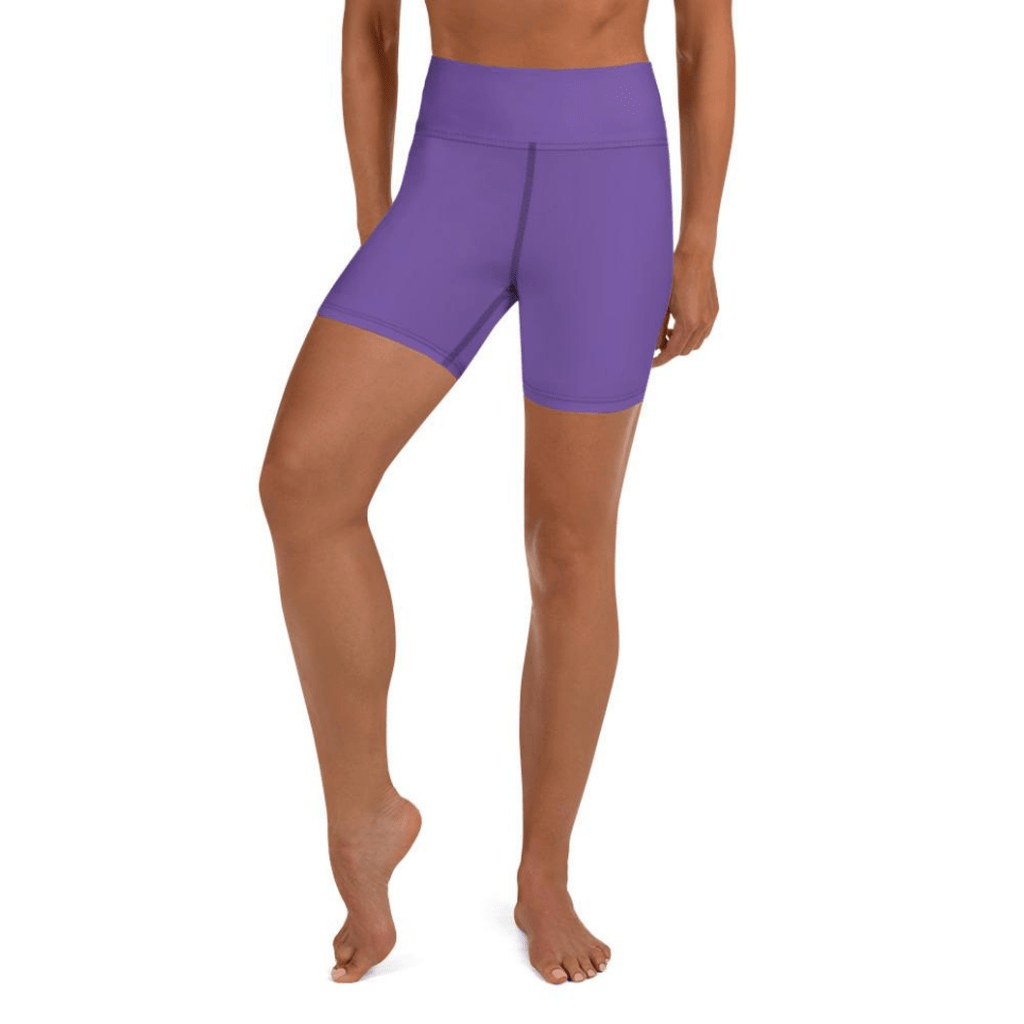 Fierce Purple Yoga Shorts