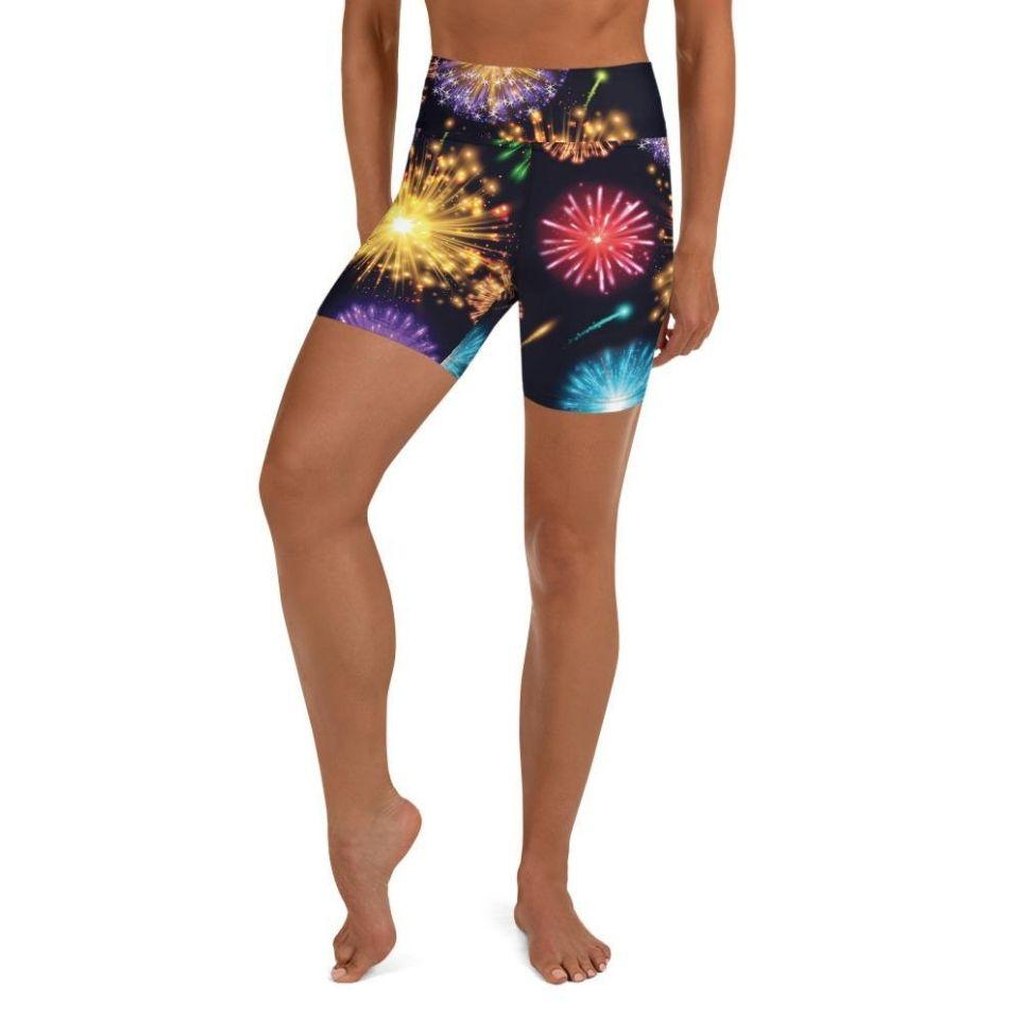 Fireworks Yoga Shorts
