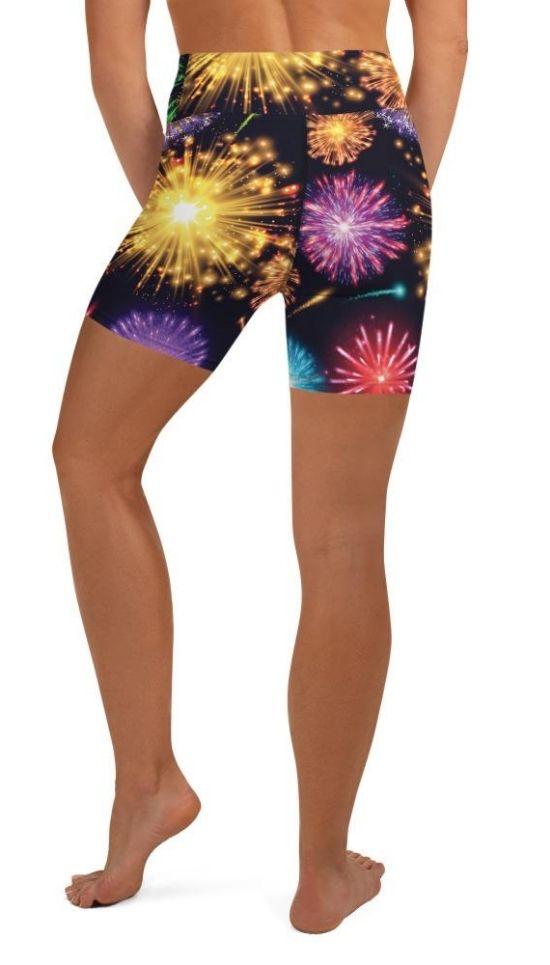 Fireworks Yoga Shorts