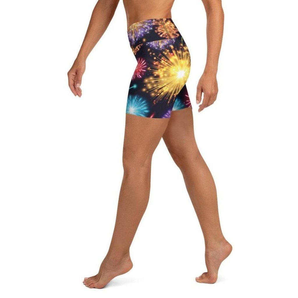 Fireworks Yoga Shorts