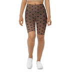 Fishnet Tights Print Biker Shorts