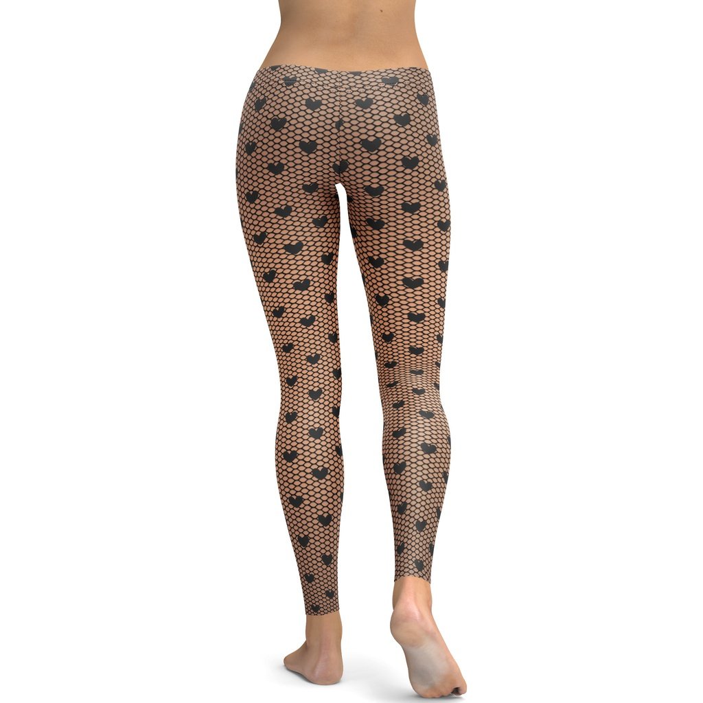 Fishnet Tights Print Leggings