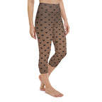 Fishnet Tights Print Yoga Capris