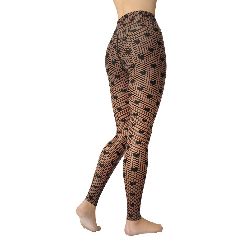 Yoga Tights Seamless Tummy Control Fishnet Panel Hip-hugging Athletic  Leggings | SHEIN