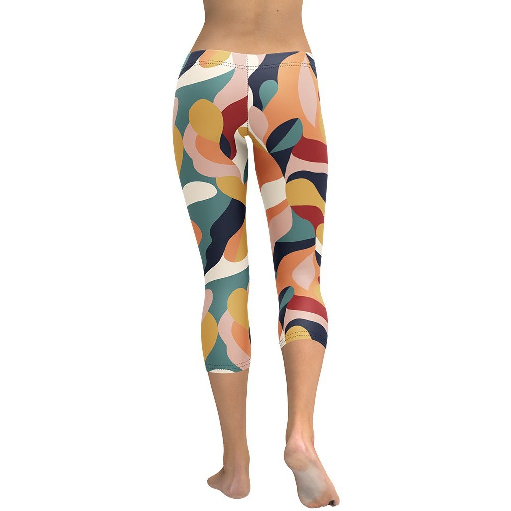 Floral Abstract Capris