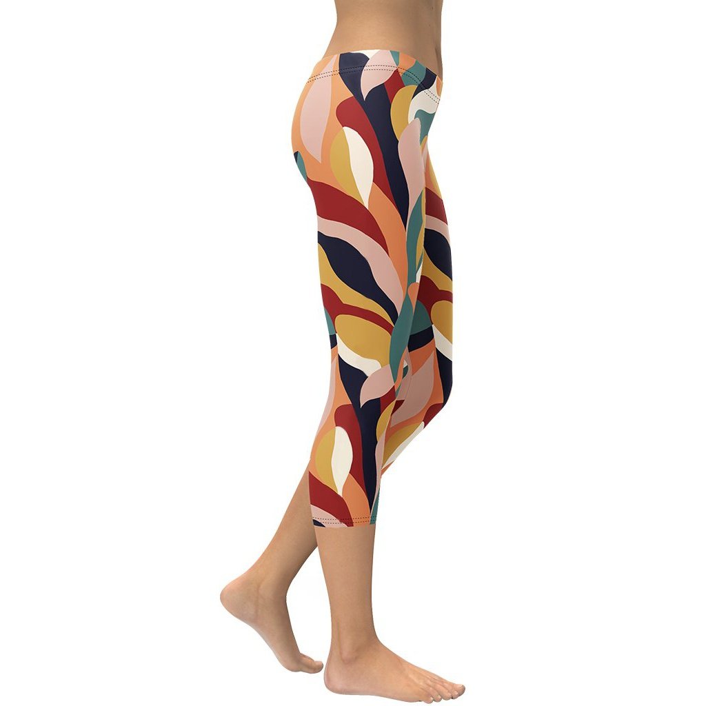Floral Abstract Capris