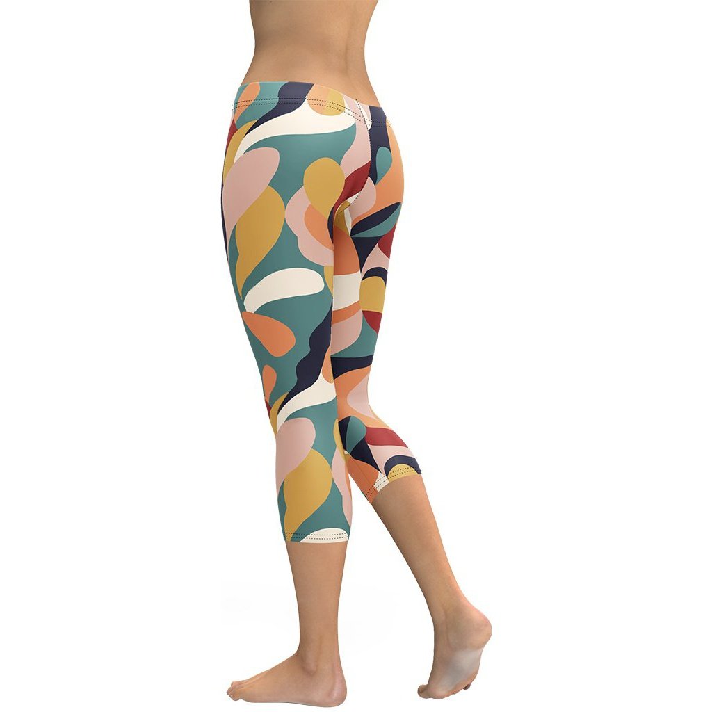 Floral Abstract Capris