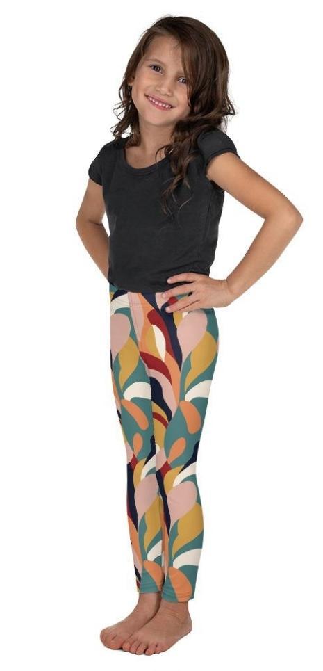 Floral Abstract Kid's Leggings
