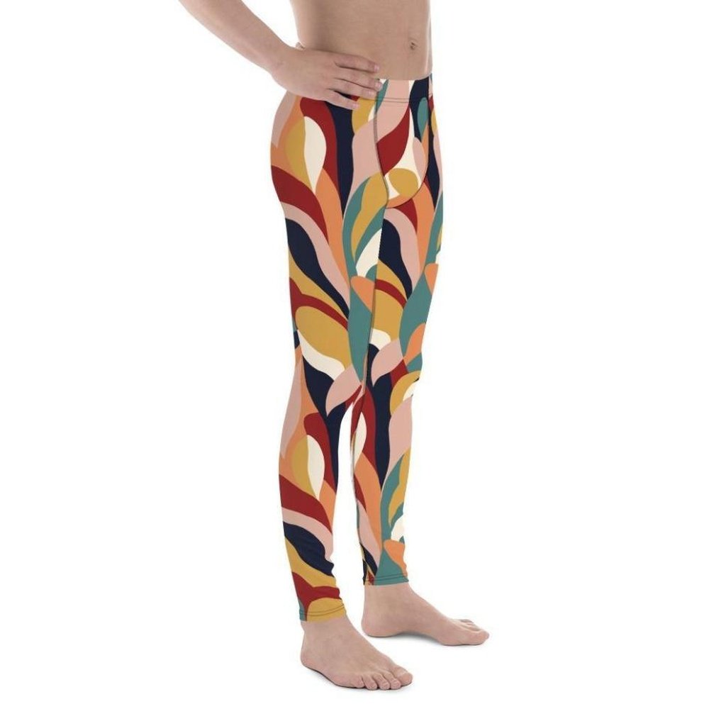 Floral Abstract Men's Leggings