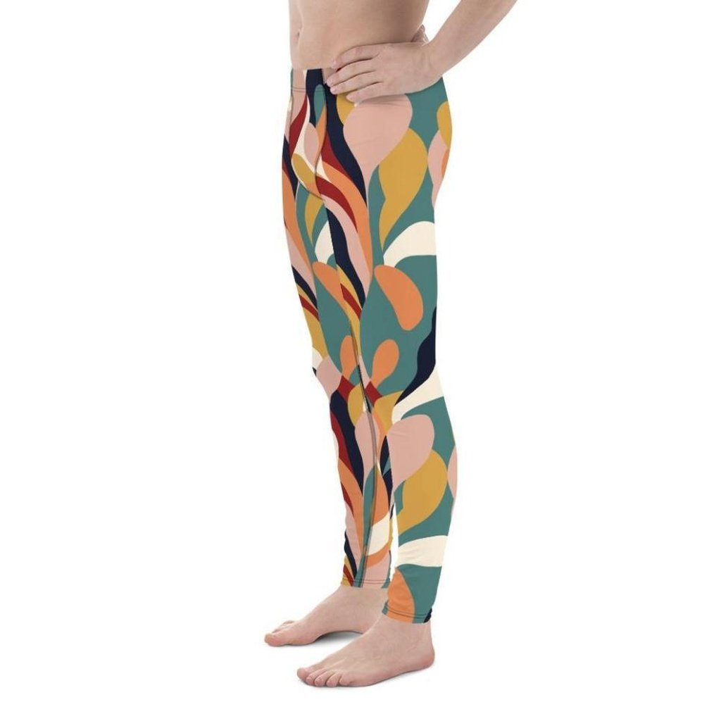 Floral Abstract Men's Leggings