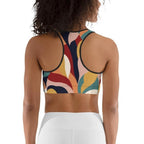 Floral Abstract Sports Bra