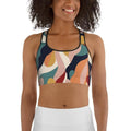 Floral Abstract Sports Bra