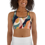Floral Abstract Sports Bra
