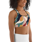 Floral Abstract Sports Bra