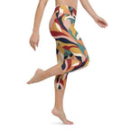Floral Abstract Yoga Capris