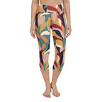 Floral Abstract Yoga Capris