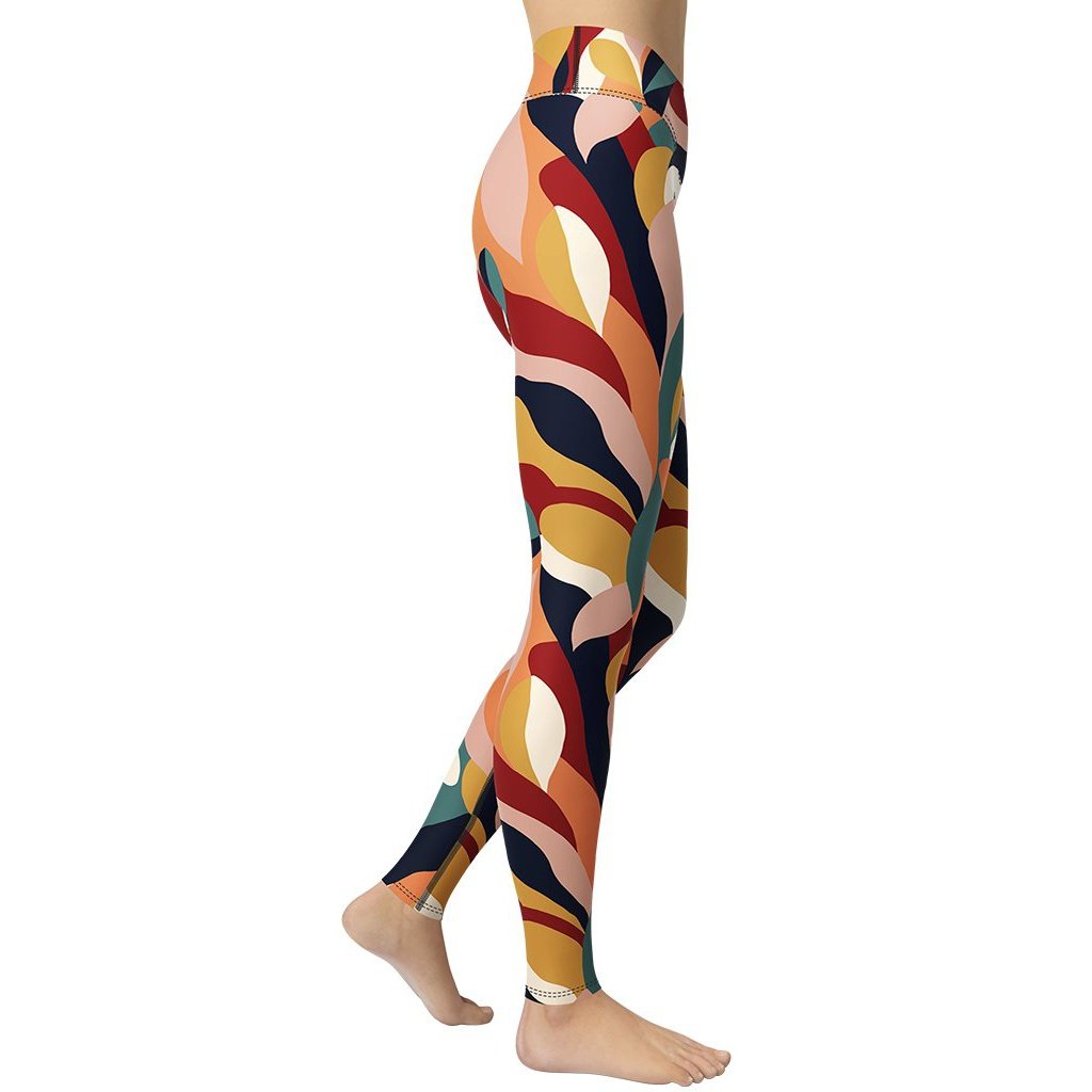 Floral Abstract Yoga Leggings