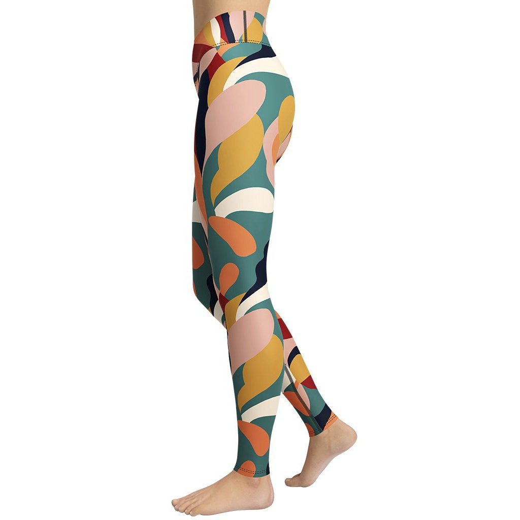 Floral Abstract Yoga Leggings
