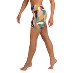 Floral Abstract Yoga Shorts