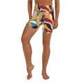 Floral Abstract Yoga Shorts
