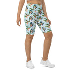 Floral Anchor Biker Shorts