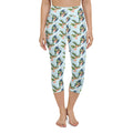 Floral Anchor Yoga Capris