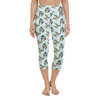 Floral Anchor Yoga Capris