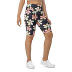 Floral Artwork Biker Shorts