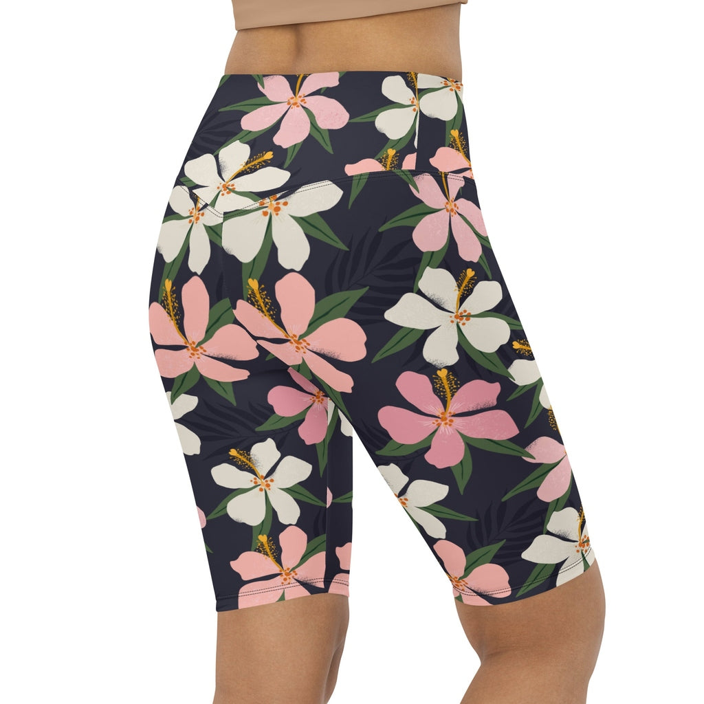Floral Artwork Biker Shorts