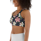 Floral Artwork Sports Bra