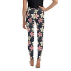 Floral Artwork Youth Leggings