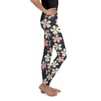 Floral Artwork Youth Leggings