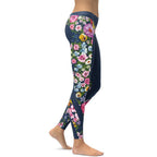 Floral Heart Shaped Leggings