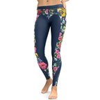 Floral Heart Shaped Leggings