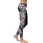 Floral Heart Shaped Leggings