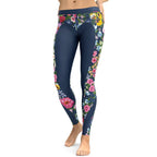 Floral Heart Shaped Leggings