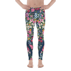 Floral Heart Shaped Men's Leggings