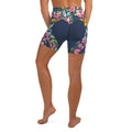 Floral Heart Shaped Yoga Shorts
