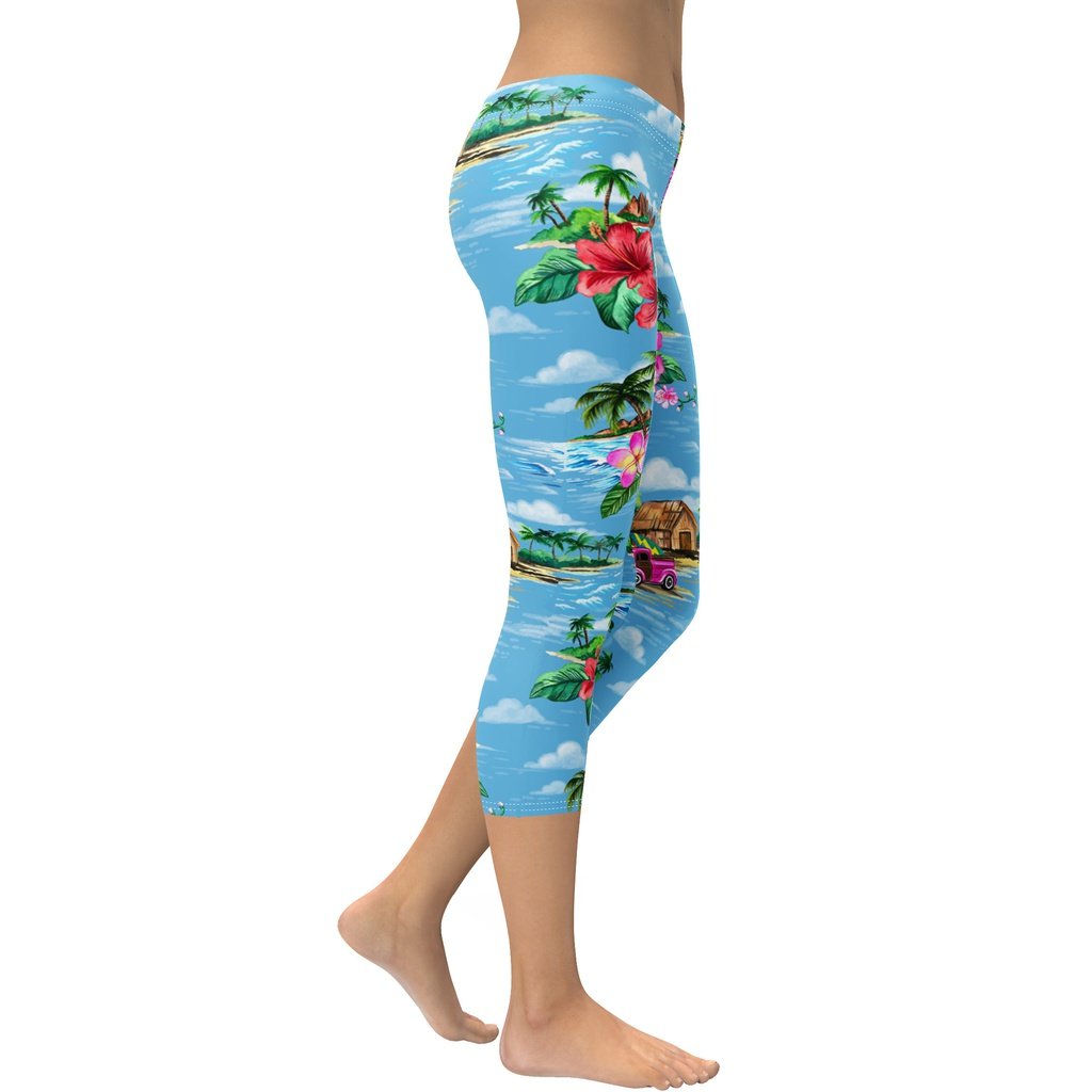 Floral Island Capris