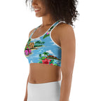 Floral Island Sports Bra
