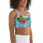 Floral Island Sports Bra