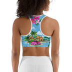 Floral Island Sports Bra