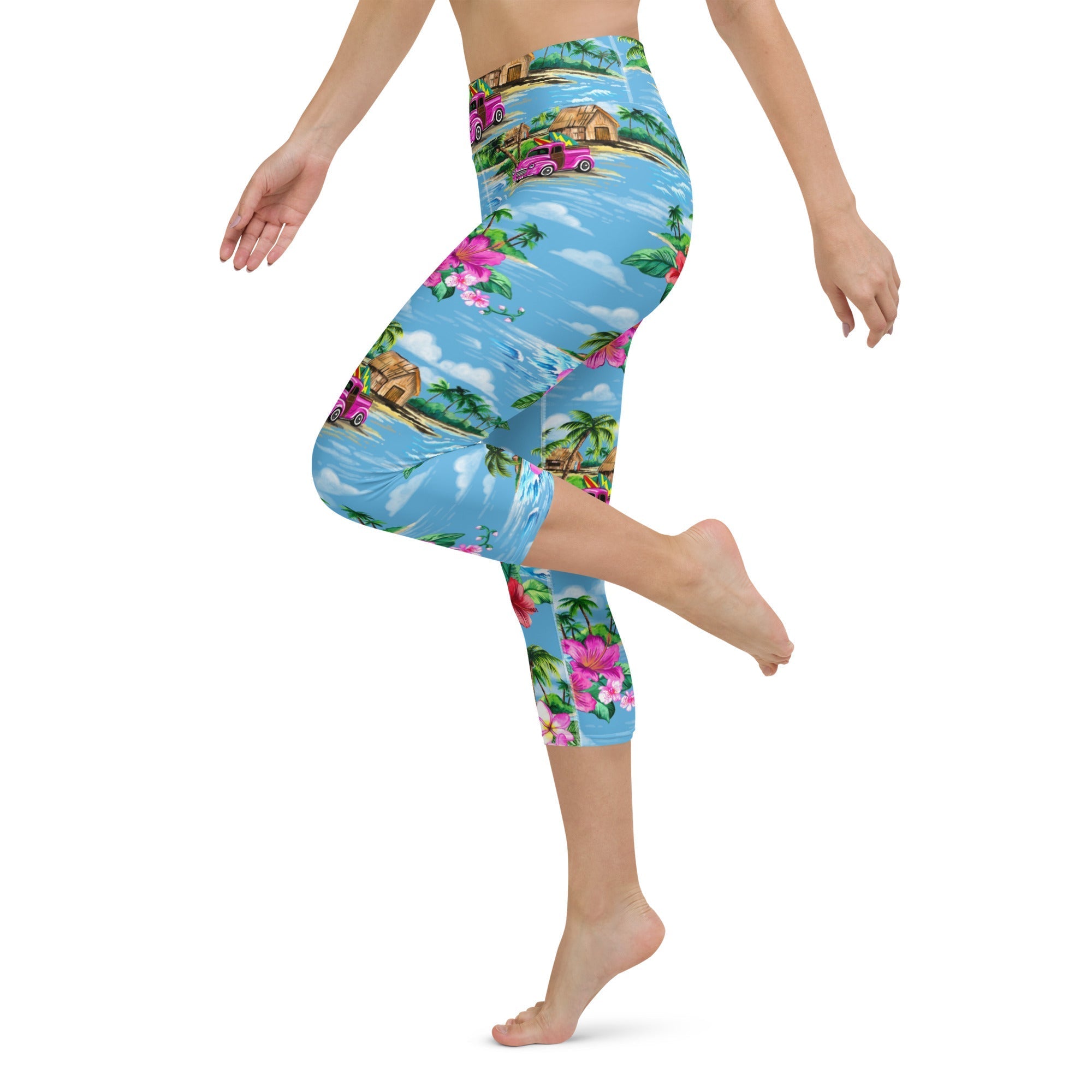 Floral Island Yoga Capris