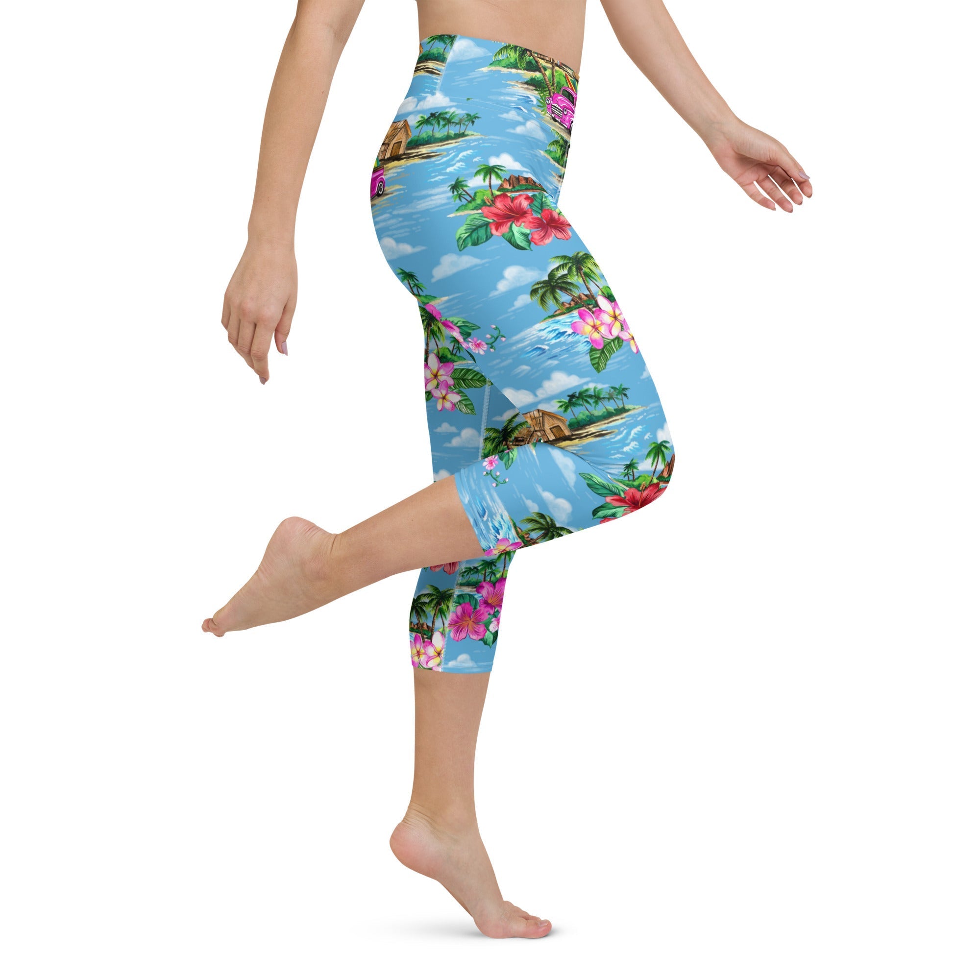 Floral Island Yoga Capris