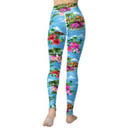 Floral Island Yoga Leggings