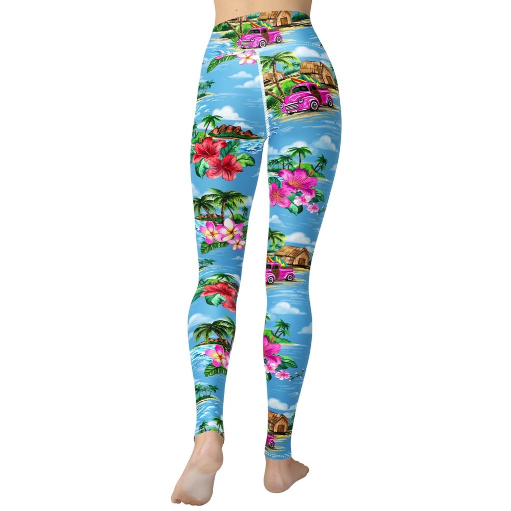 Floral Island Yoga Leggings
