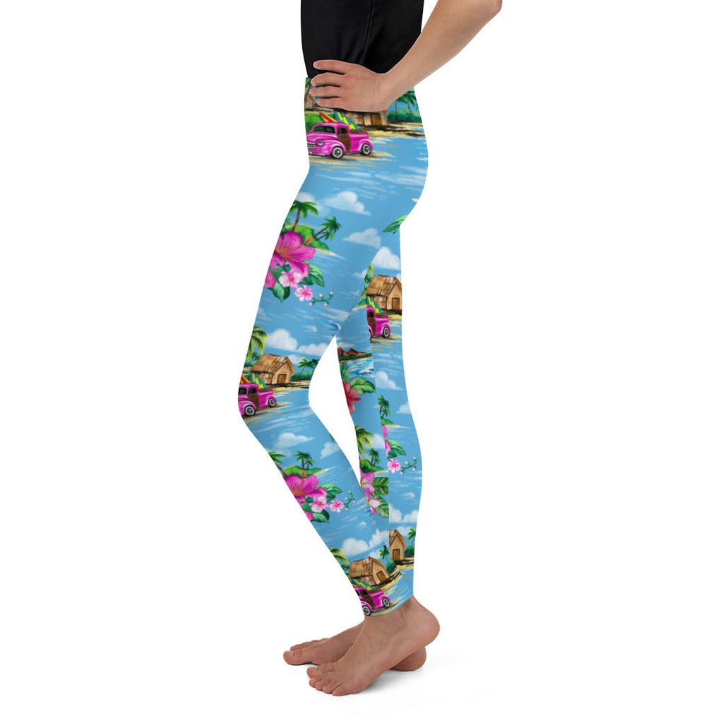 Floral Island Youth Leggings
