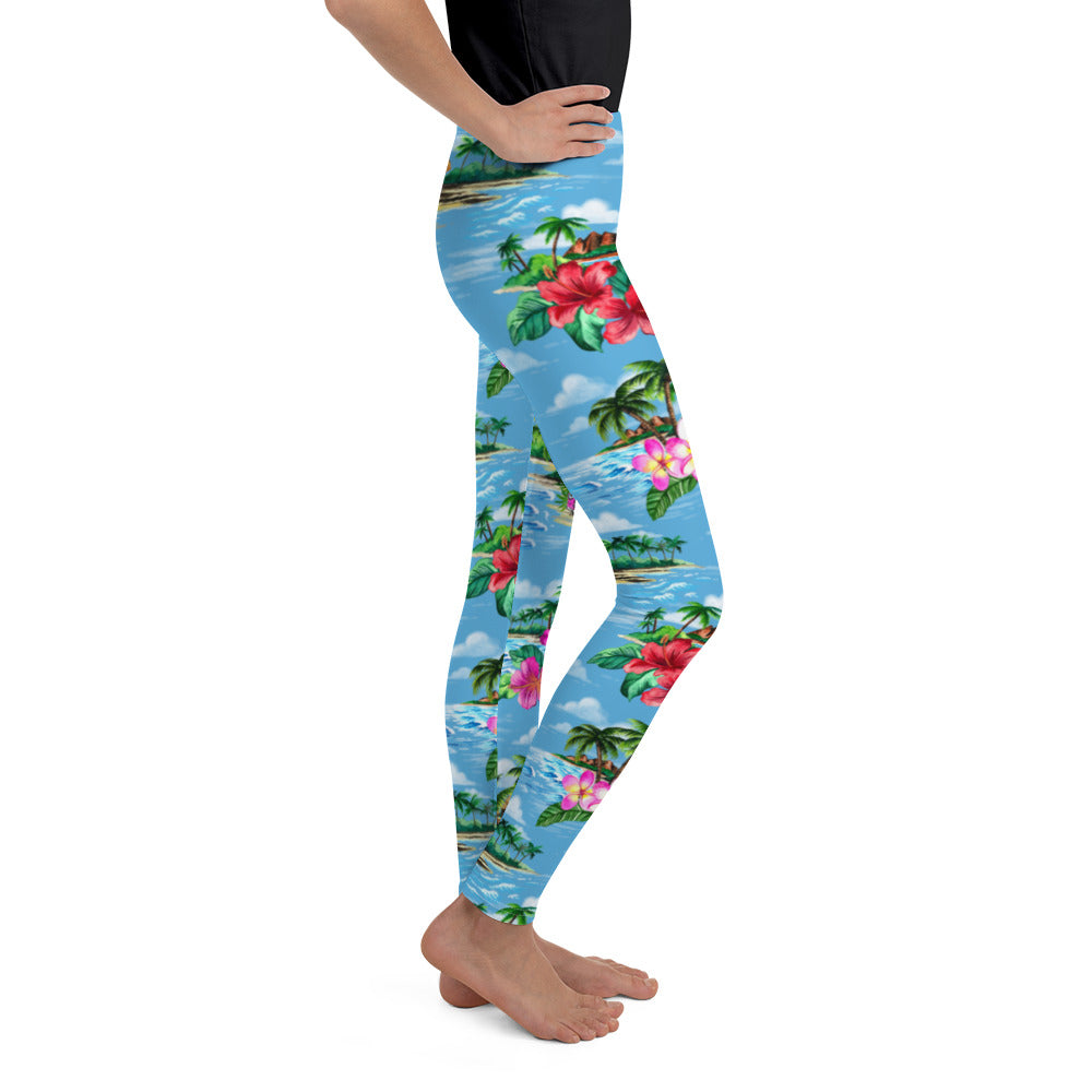 Floral Island Youth Leggings