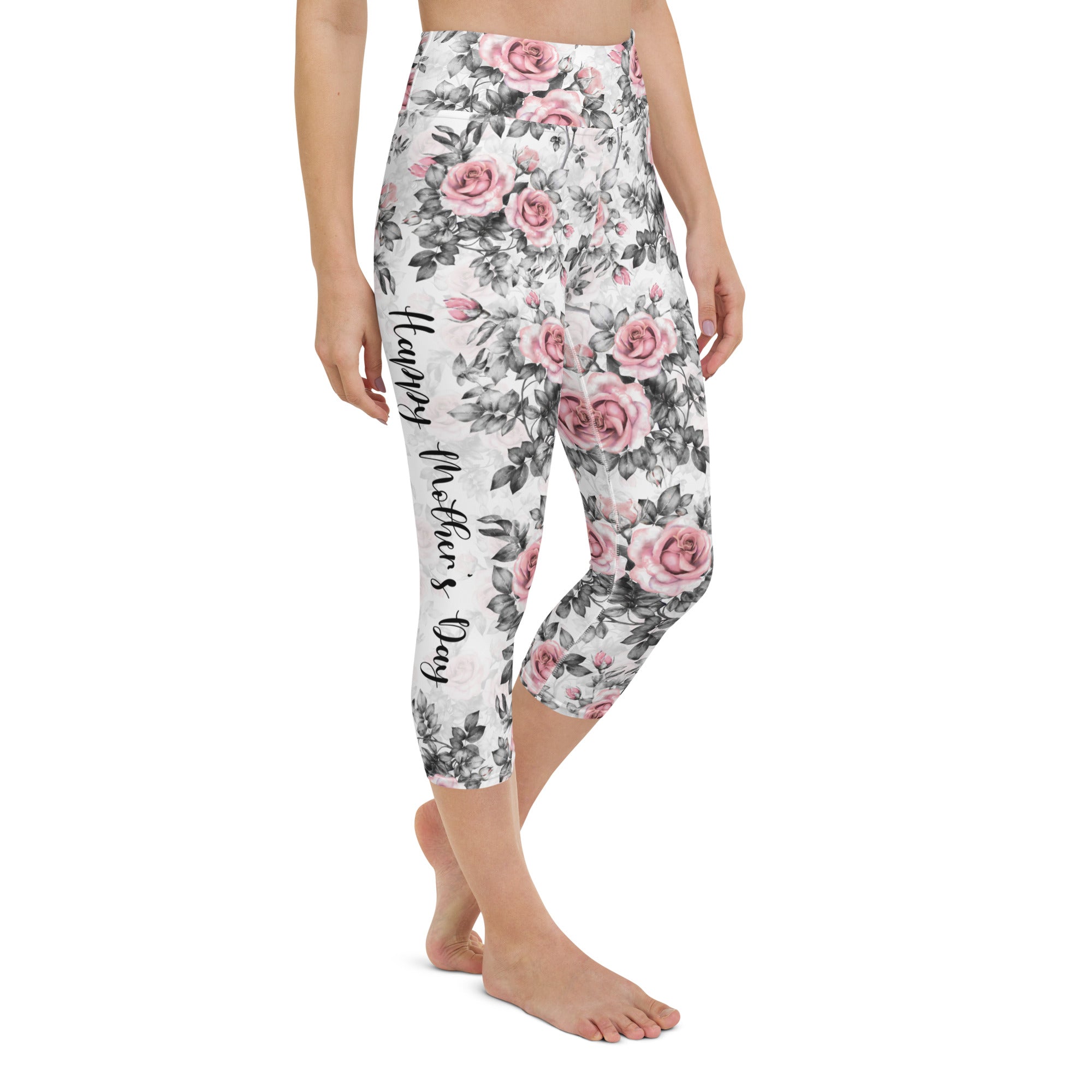 Floral Mother's Day Yoga Capris