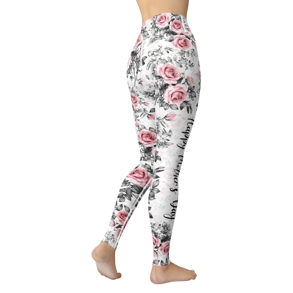 Floral Mother's Day Yoga Leggings